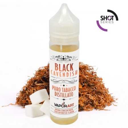 Black Cavendish - Puro Tabacco Distillato Vaporart - 20ml Shot Series