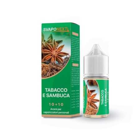 Svaponext Mr.Tobacco - Tabacco E Sambuca - 10ml Minishot Per 20ml