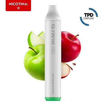 Double Apple - Usa E Getta - Iwik Max - 6,5 ml - Nicotina 0 Mg -2500 Puff-(Tpd It)
