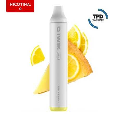 Lemon Tart - Usa E Getta - Iwik Max - 6,5 ml - Nicotina 0 Mg-2500 Puff- (Tpd It)