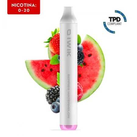 Berries Watermelon - Iwik - Pod Usa E Getta - 2 ml - Nicotina 0 Mg