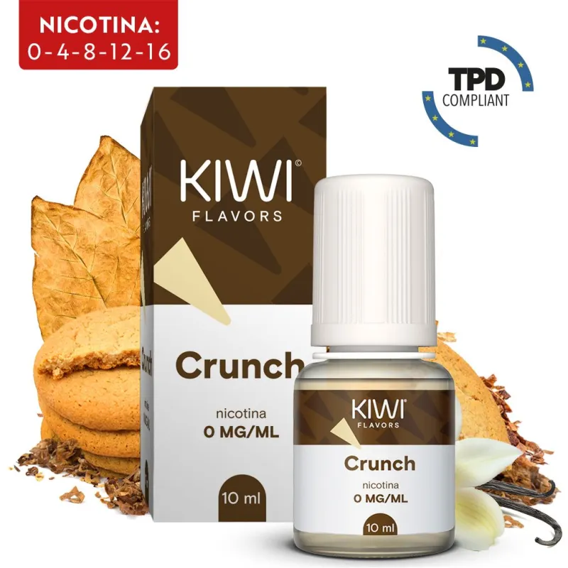 E-Liquid Crunch - Kiwi Vapor - 10 ml - Nicotina 0 Mg