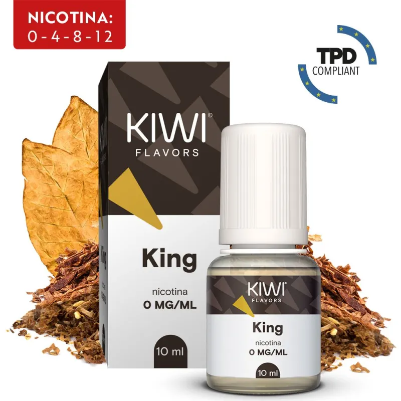E-Liquid King - Kiwi Vapor - 10 ml - Nicotina 0 Mg