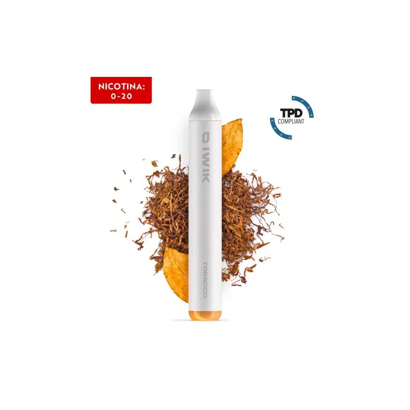 Tobacco - Iwik - Pod Usa E Getta - 2 ml - Nicotina 0 Mg