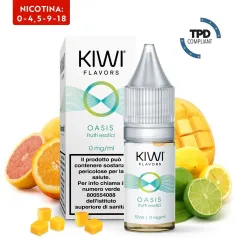 E-Liquid Oasis - Kiwi Vapor - 10 ml - Nicotina 0 Mg