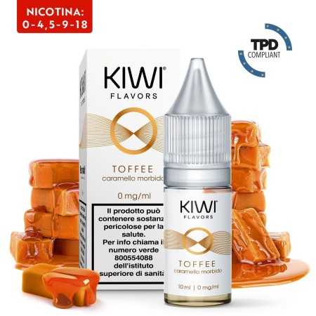 E-Liquid Toffee - Kiwi Vapor - 10 ml - Nicotina 0 Mg