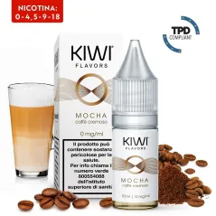 E-Liquid Mocha - Kiwi Vapor - 10 ml - Nicotina 0 Mg