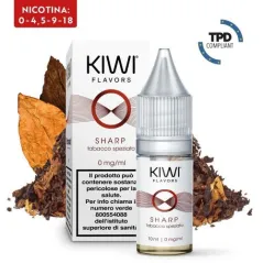 E-Liquid Sharp - Kiwi Vapor - 10 ml - Nicotina 0 Mg