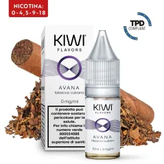 E-Liquid Avana - Kiwi Vapor - 10 ml - Nicotina 0 Mg