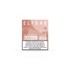 Elf Bar Elfa - Cream Tobacco - Pod Usa E Getta - 2 Pezzi - 20Mg