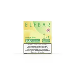 Elf Bar Elfa - Lemon Mint - Pod Usa E Getta - 2 Pezzi - 20Mg