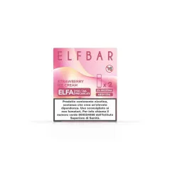 Elf Bar Elfa - Strawberry Ice Cream - Pod Usa E Getta - 2 Pezzi - 20Mg