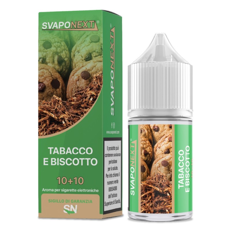 Svaponext - Tabacco E Biscotto - 10ml Minishot Per 20ml Svaponext - Tabacco E Biscotto - 10ml Minishot Per 20ml