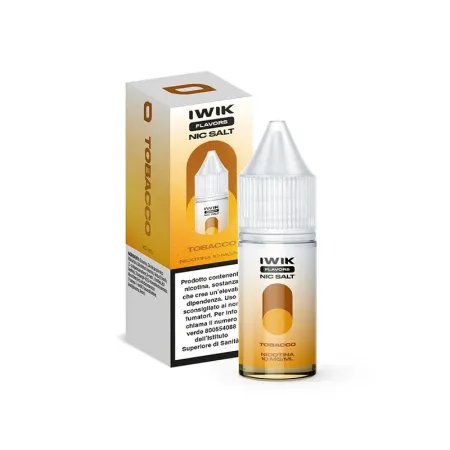 E-Liquid Iwik – Tobacco - Sali Di Nicotina 10ml
