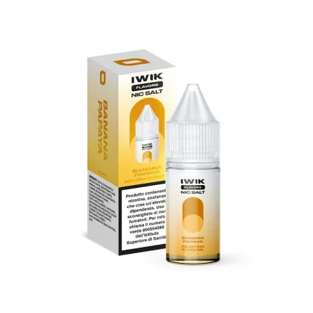 E-Liquid Iwik – Banana Papaya - Sali Di Nicotina 10ml
