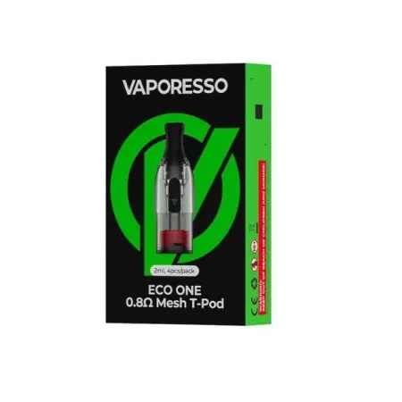 Eco One - 4Pz Pod Di Ricambio T-Pod (Versione 2ml) - Vaporesso