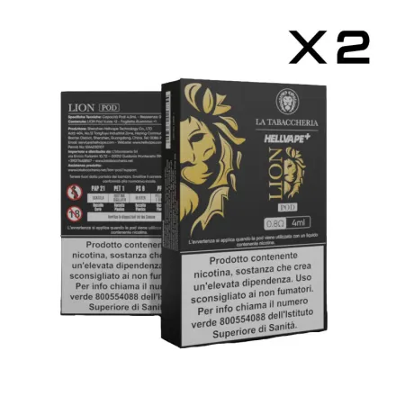 Lion - 2pz Pod Cartucce Ricambio 0.8ohm - La Tabaccheria Hellvape